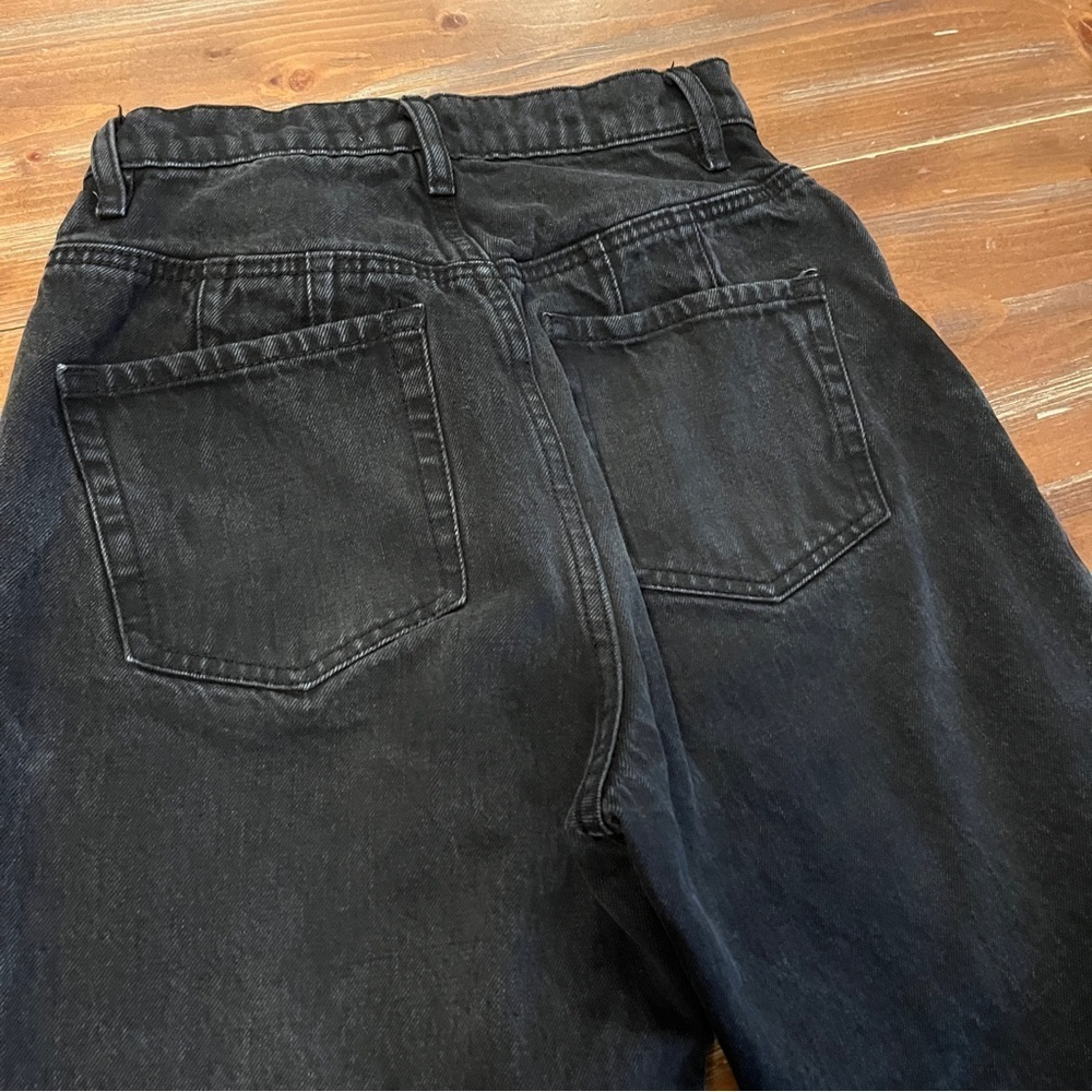 Free People CRVY High-Rise Mom Jeans Black 26 - Picture 7 of 8